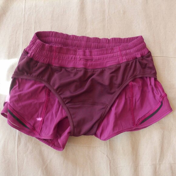 Lululemon Women 4 Deep Fuchsia Shorts - Picture 6 of 14